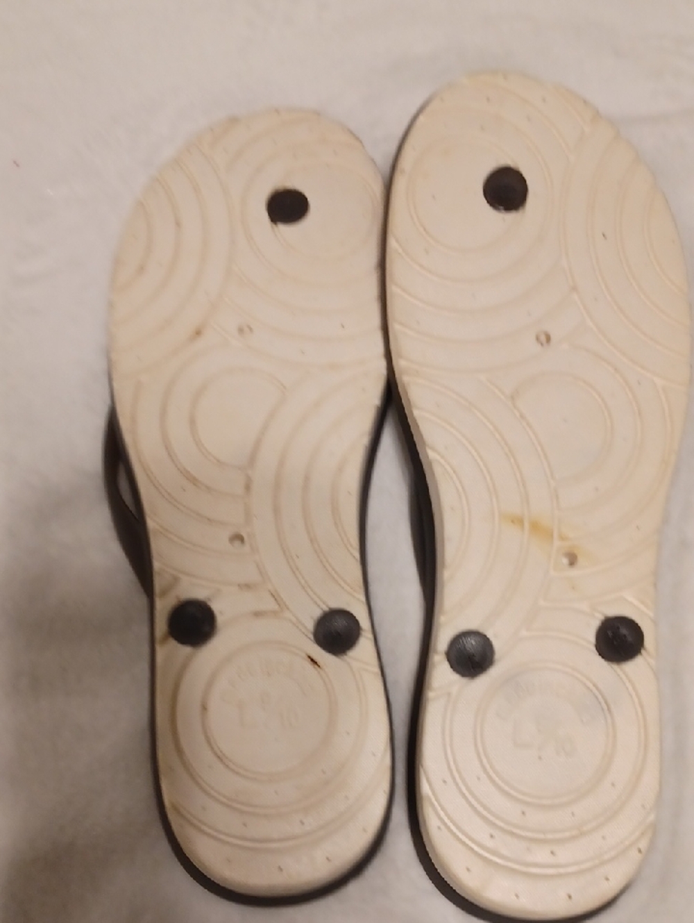 FILA Sport Black Flip Flop Sandals Sz 9/10 - Picture 4 of 7